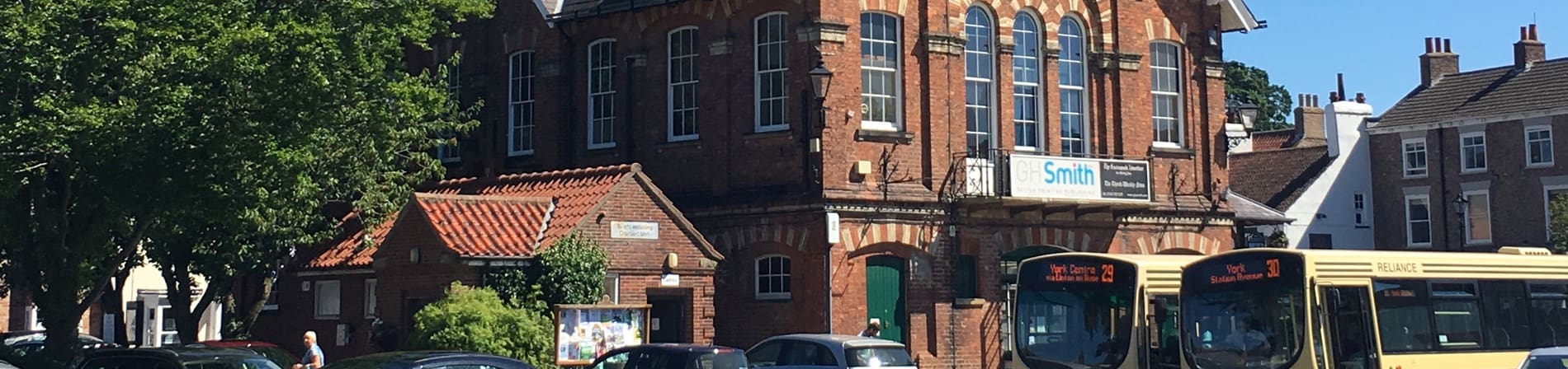 Easingwold Town Hall home of G H Smith & Son Ltd printers and The Easingwold Advertiser & Weekly News